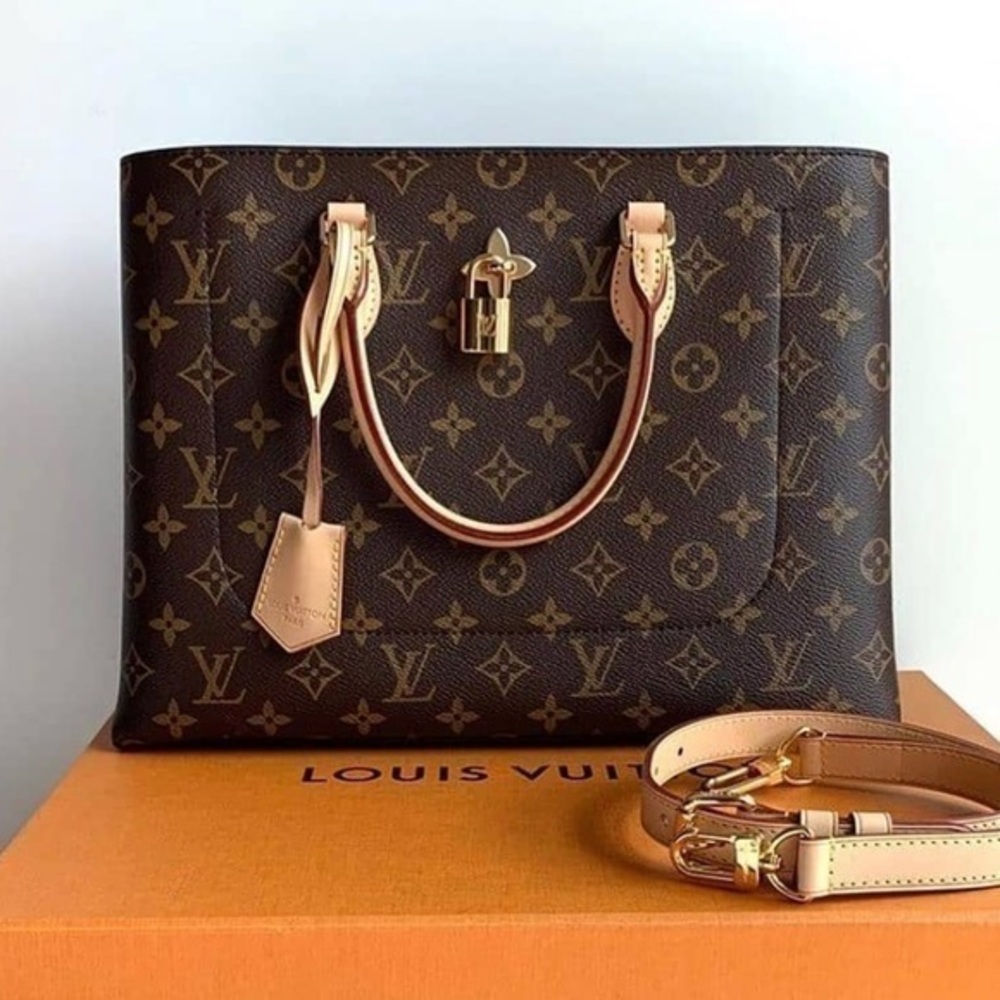 ✖️SOLD✖️ Louis Vuitton Tote Monogram Suede Shoulder Flower Bag